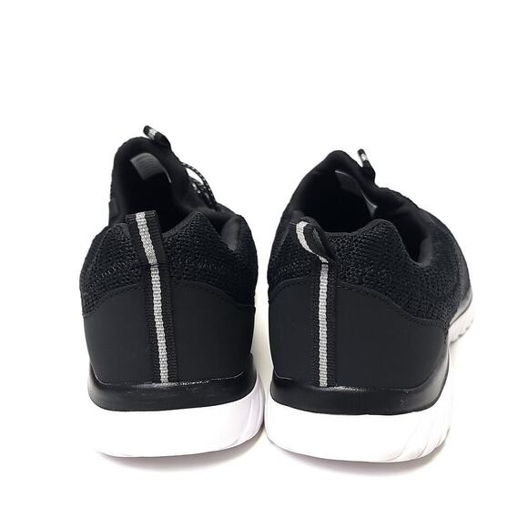 Athletic Works Women’s Bungee Sneakers Size 10 Odor Control Memory Foam Black​​ - Picture 4 of 9